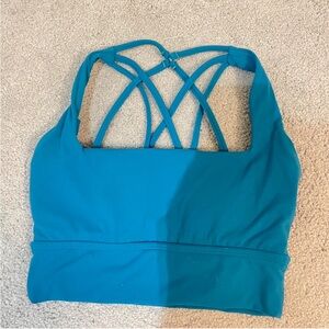 BuffBunny Teal strappy sports Bra